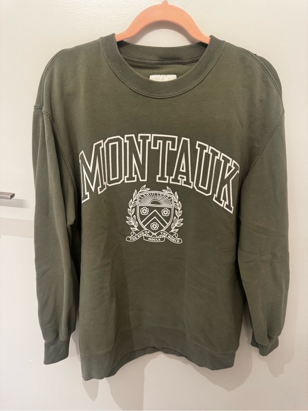 Abercrombie & Fitch Olive Green Montauk Crewneck Sweatshirt